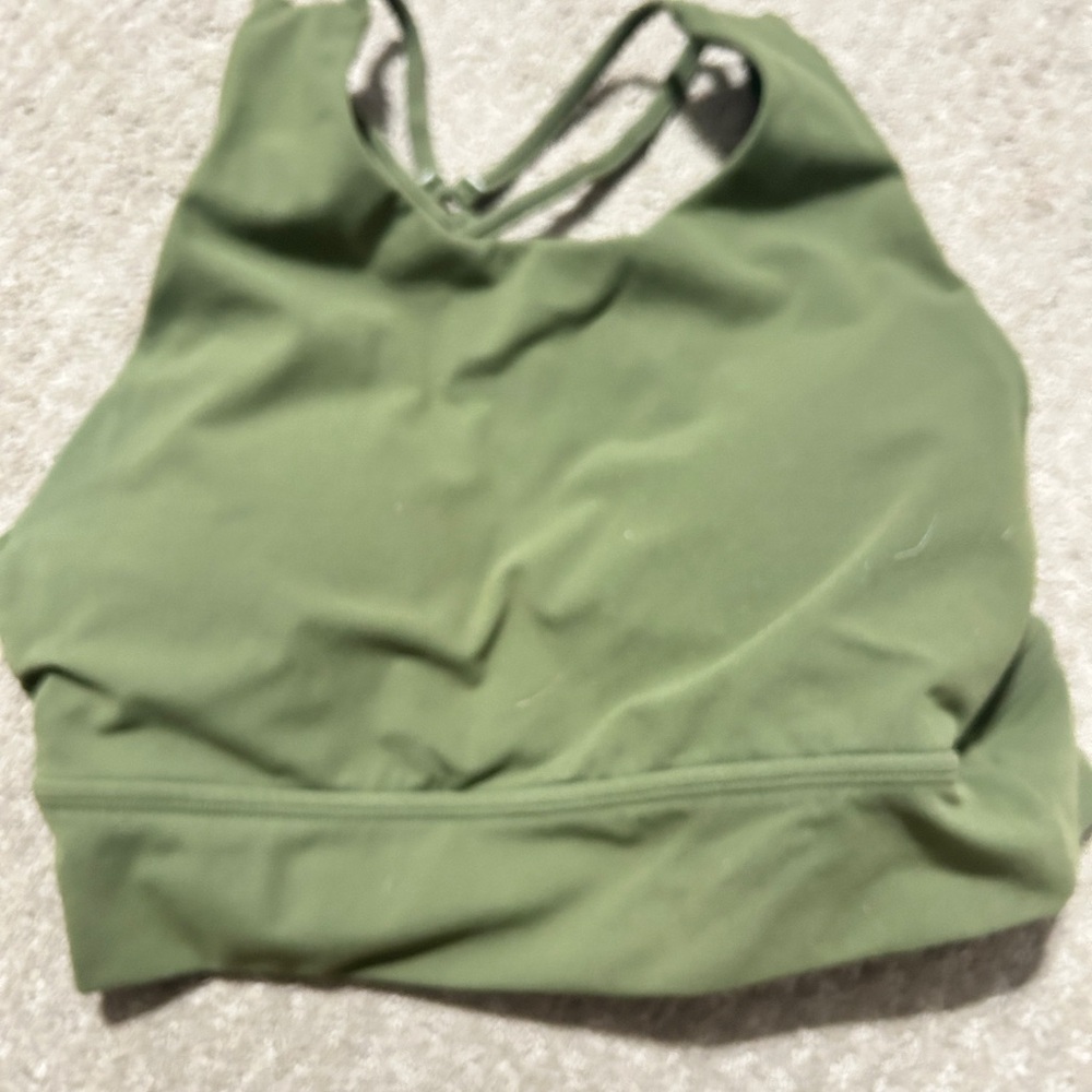 BuffBunny Olive Sports Bra